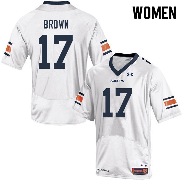 Women's Auburn Tigers #17 Camden Brown White 2022 College Stitched Football Jersey